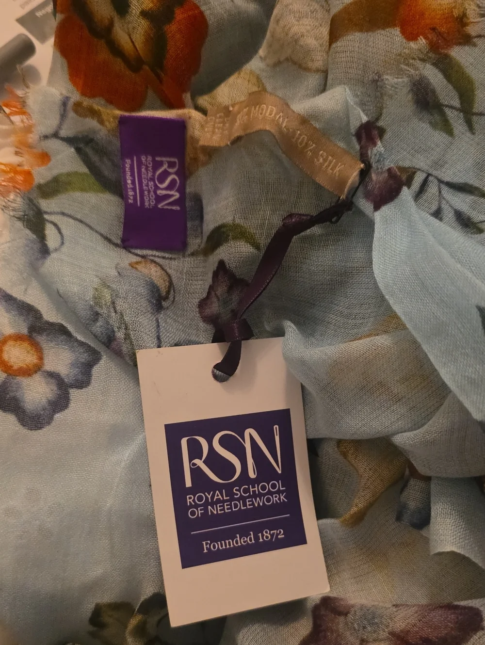 Beautiful Floral Lightweight Scarf / Wrap